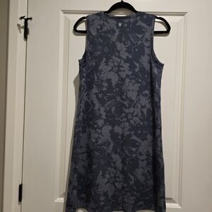 GAIAM Navy Floral Midi Dress